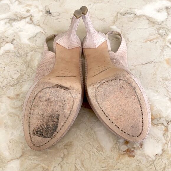 Brian Atwood Platform Suede Leather Stilettos - Picture 9 of 9